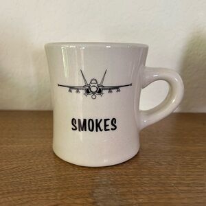 SMOKES  Diner Mug with Jet Graphic front